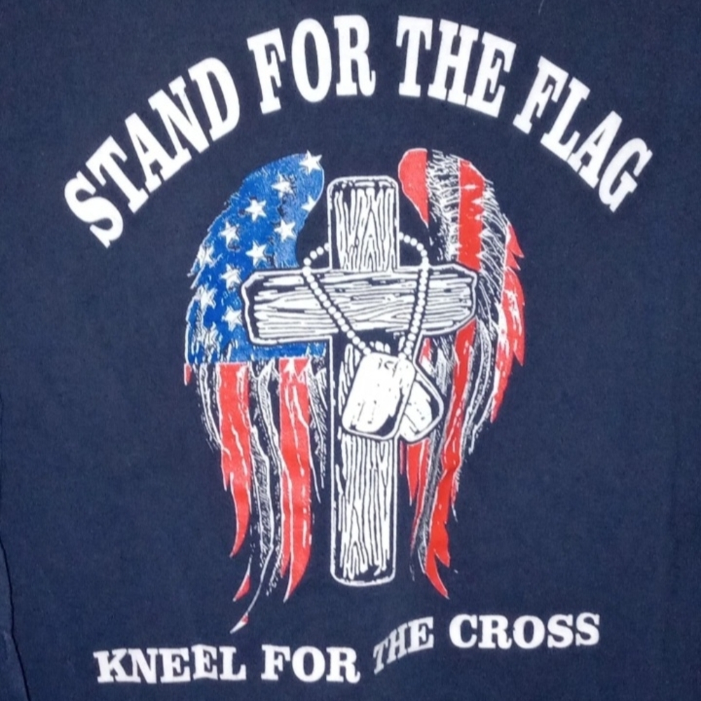 Men's Navy Blue 'American Pride' Graphic Short Sleeve Tee 3XL